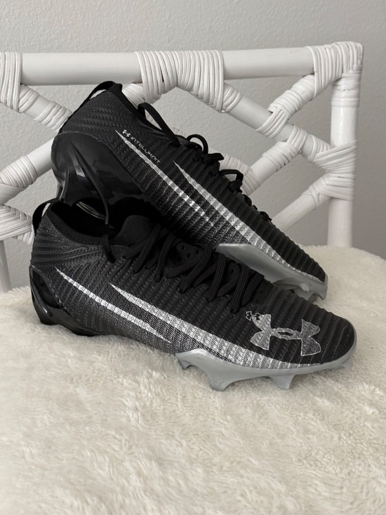 Under Armour Blur Pro Men’s Football Cleats Black Metallic Silver 10 New main image 7